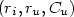 $(r_i, r_u, C_u)$
