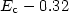 $E_{\rm c}-0.32$