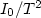 $I_{0}/T^{2}$