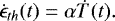 \begin{equation*} \dot{\epsilon}_{th}(t)=\alpha\dot{T}(t).\end{equation*}