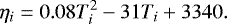 \begin{equation*} \eta_{i}=0.08T_i^2-31T_i&#x002B;3340.\end{equation*}