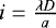 $i=\frac{\lambda D}{a}$