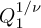 $Q_1^{1/\nu}$
