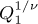 $Q_1^{1/\nu}$
